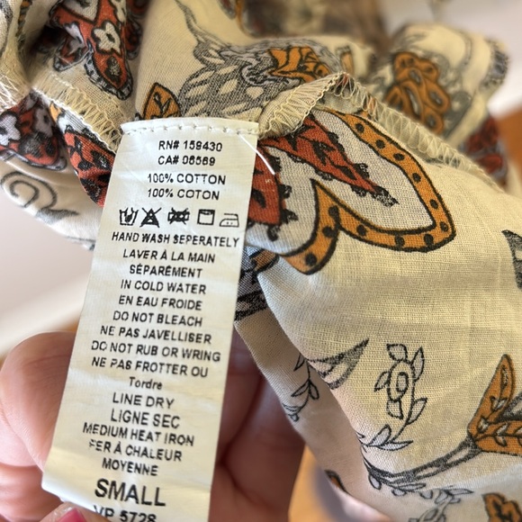 NWT Anthropologie Cotton Chicks Flowy Floral Peasant Sleeve Maxi Dress Small - Picture 10 of 11